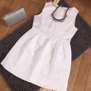 NWT! White Skater Dress!!